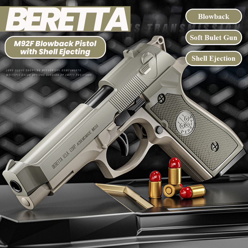 beretta-m92f-blowback-pistol-with-shell-ejecting Beretta M92F Blowback Pistol with Shell Ejecting